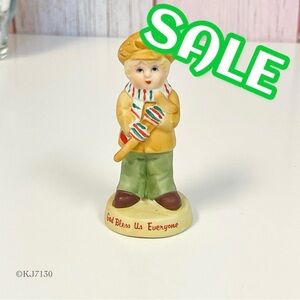 Vintage Ceramic Russ Berrie Tiny Tim A Christmas Carol Boy Figurine Home Decor